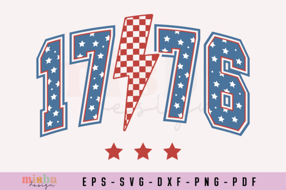 1776 America 4th of July PNG for Crafting and T-Shirt Designs