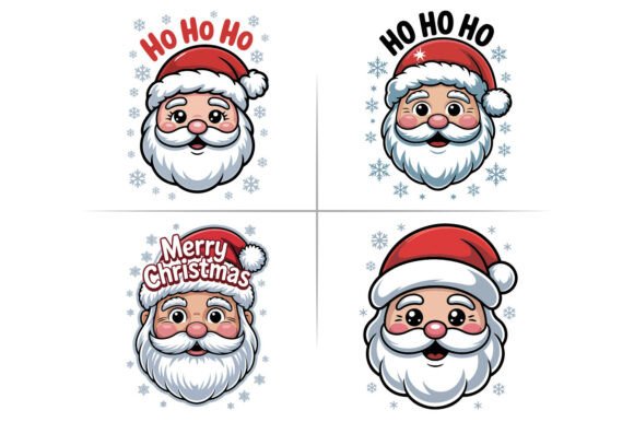 Christmas Santa Claus Ho Clipart Design for Crafting and Graphics