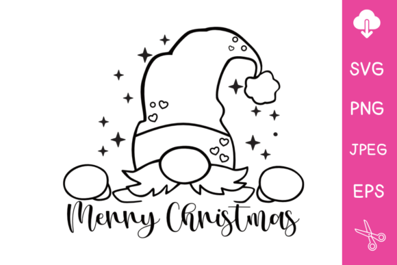 Cute Christmas Gnome SVG for Crafts and Graphics