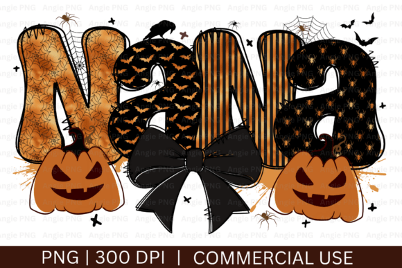 Halloween Nana PNG for Crafts and Graphics