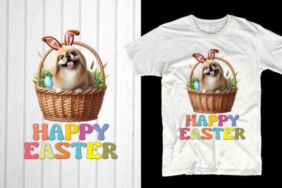 Happy Easter Day Pekingese Dog Embroidery Design Review
