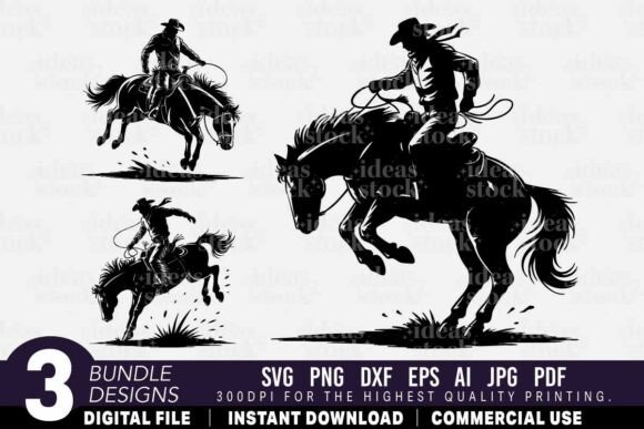 Rodeo Cowboy SVG for Crafts and Graphics